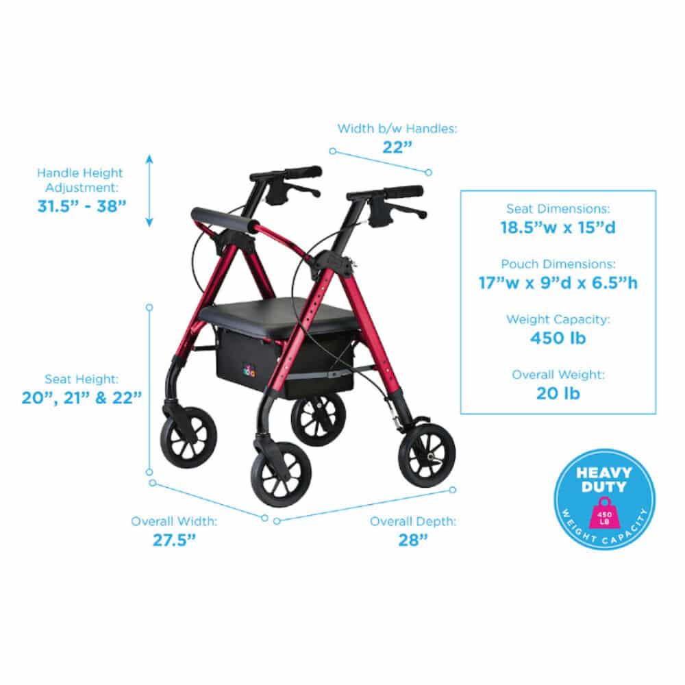 STAR Heavy Duty Rollator - Copper Star Home Medical